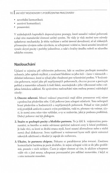 Náhled Jak vést rozhovory s podřízenými pracovníky - Výběrové, hodnoticí, obtížné a rozvojové pohovory
