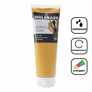 Molenaer akrylová barva Molenaer, 250 ml, okrová