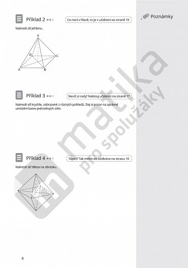 Náhled Matika pro spolužáky: Stereometrie - PS, 1.  vydání