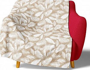 Mikroplyšová deka Bílá Pírka 150x200 cm