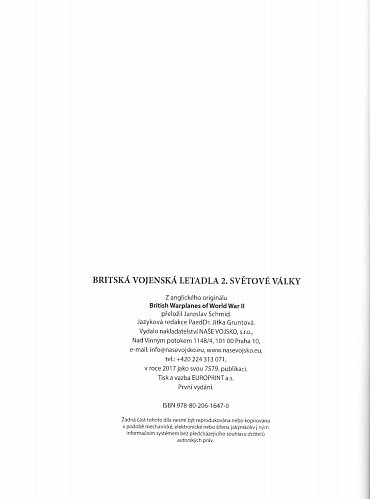 Náhled Britská vojenská letadla 2. světové války