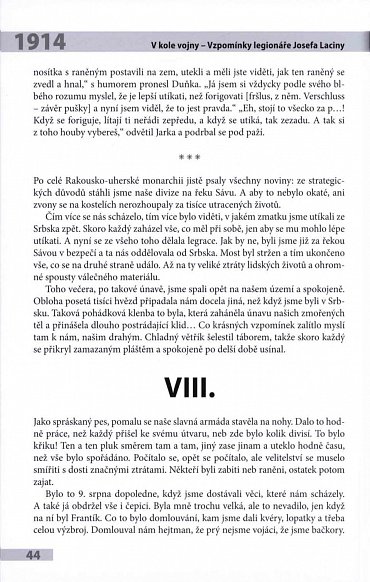 Náhled V kole vojny - Vzpomínky legionáře Josefa Laciny