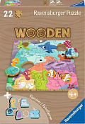 Dřevěné puzzle Podmořský svět 22 dílků