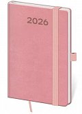 Diář 2026 týdenní kapesní Print Pop - růžová
