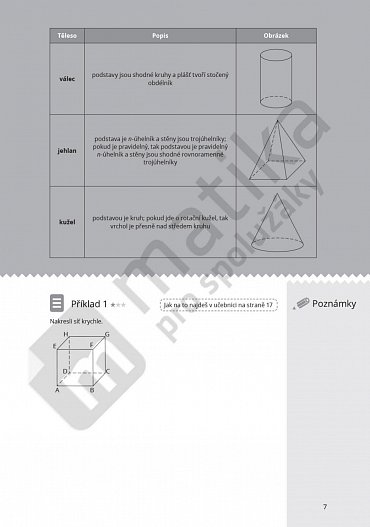 Náhled Matika pro spolužáky: Stereometrie - PS, 1.  vydání