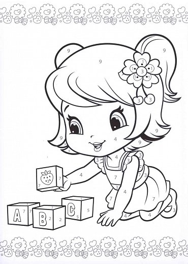 Náhled Strawberry Shortcake Baby - Maluj podle čísel