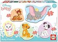 Puzzle baby Disney zvířata 2 5v1 (3-5 dílků)