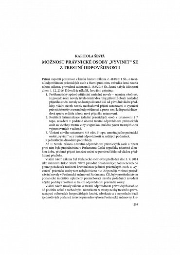 Náhled Trestní odpovědnost právnických osob v České republice - problémy a perspektivy