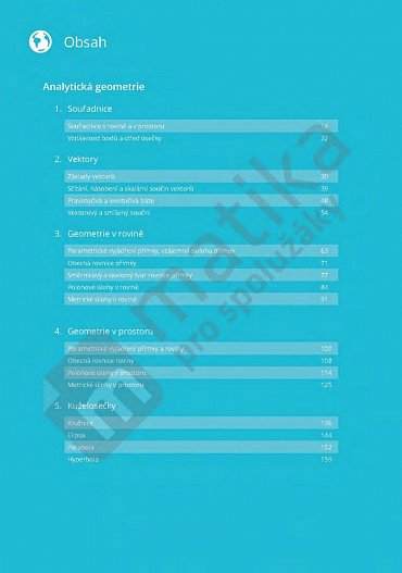 Náhled Matika pro spolužáky: Analytická geometrie (učebnice)