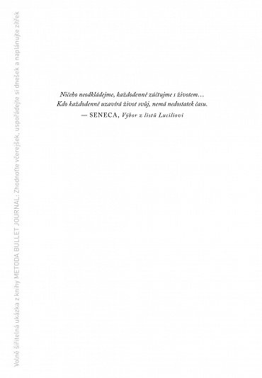 Náhled Metoda Bullet Journal - Zhodnoťte včerejšek, uspořádejte si dnešek a naplánujte zítřek