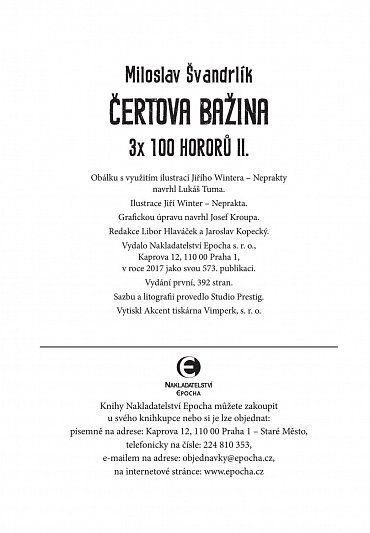 Náhled Čertova bažina 3 x 100 hororů - kniha II.