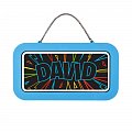Neonová cedulka se jménem - David