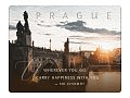 Magnet na lednici Prague "Wherever you go. Carry Happiness With You"