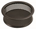 DONAU miska na sponky Office Set, Ø 90 mm, výška 32 mm, kov, černá