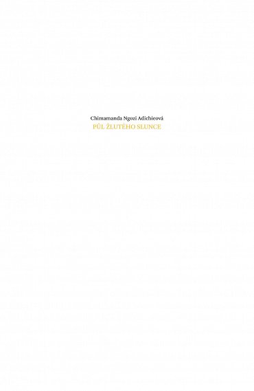 Náhled Půl žlutého slunce, 2.  vydání