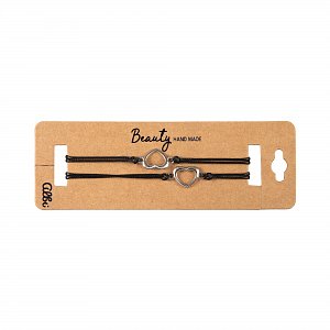 Náramky - 2 stříbrná srdce