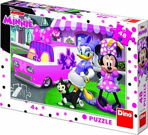 Puzzle Minnie a Daisy 48 dílků
