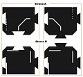 TODDLEROAD 2034 - KŘIŽOVATKY - flexibilní silnice - 2 silikonové puzzle díly