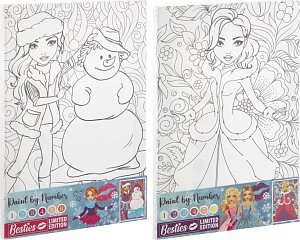 Malování podle čísel na plátno Besties