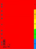 DONAU rozlišovač číselný 1-5, A4, PP, 5 listů, mix barev