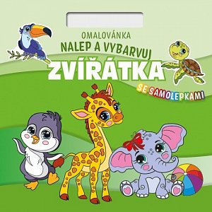 Omalovánka Nalepuj a vybarvuj! Zvířátka