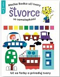 Mačka Bodka učí tvary Štvorce so samolepkami