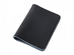Kožené pouzdro na karty a doklady - černé montana deluxe