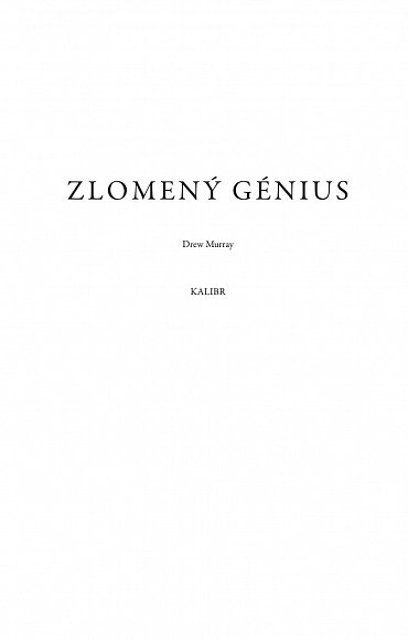 Náhled Zlomený génius