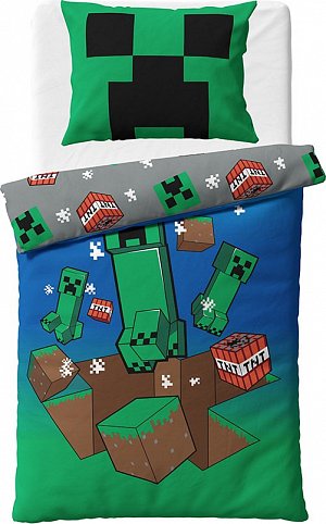 Dětské povlečení Minecraft Creeper Explode