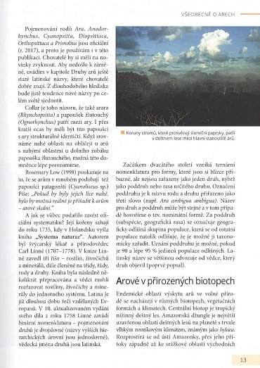 Náhled Arové - Chov, výživa a krmení, voliéry, život ve volnosti