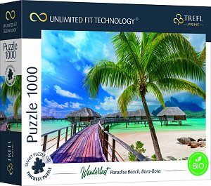 Puzzle Rajská pláž na Bora-Bora 1000 dílků