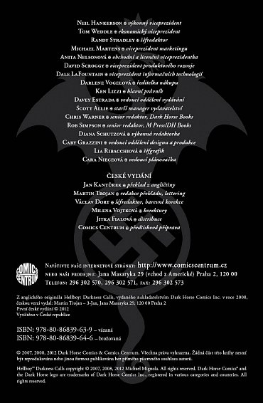 Náhled Hellboy 8 - Temnota vábí, 1.  vydání