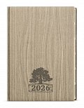 Denní diář 2026 Ctirad s výsekem Wood A5 světle hnědá