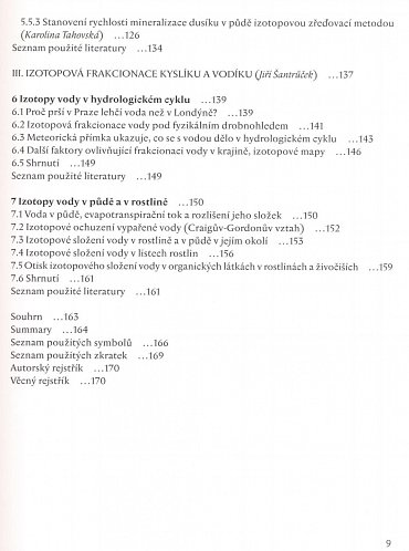 Náhled Stabilní izotopy biogenních prvků - Použití v biologii a ekologii