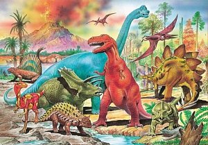 Puzzle Dinosauři 100 dílků