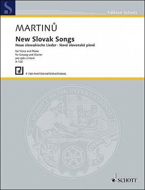 Nové slovenské písně pro zpěv a klavír