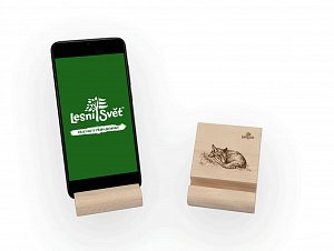 Stojánek na mobil M - Liška pérovka