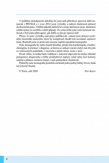 Náhled Poinfarktová ruptura volné stěny levé komory srdeční