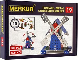 Merkur 019 Mlýn 182 dílů, 10 modelů