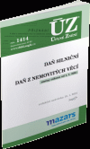 ÚZ 1414 Daň silniční, Daň z nemovitých věcí 2021