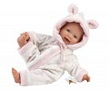 Llorens 63312 LITTLE BABY - realistická panenka miminko s měkkým látkovým tělem - 32 cm