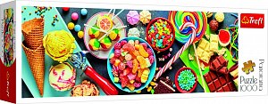 Trefl Puzzle Sladkosti / 1000 dílků Panoramatické
