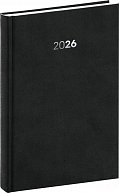 Diář 2026: Balakon - černý, denní, 15 x 21 cm