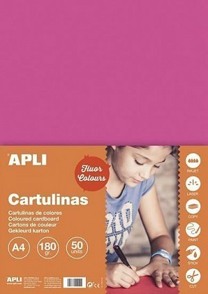 Barevný papír A4 170 g fluo -růžový 50 ks