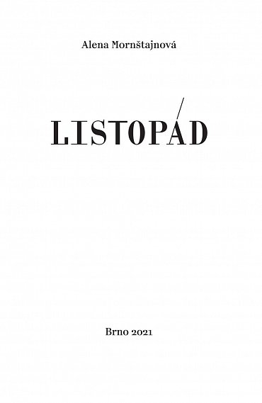 Náhled Listopád, 1.  vydání