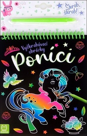 Vyškrábavací obrázky - Poníci