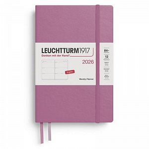 Weekly Planner 2026 Paperback (B6+) Dusty Rose