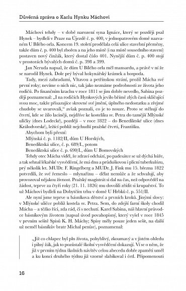 Náhled Důvěrná zpráva o Karlu Hynku Máchovi, 4.  vydání