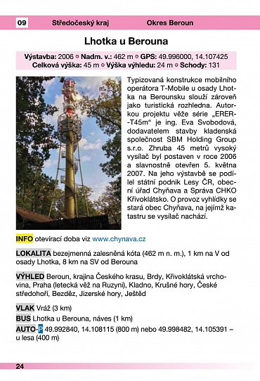 Náhled Rozhledny České republiky