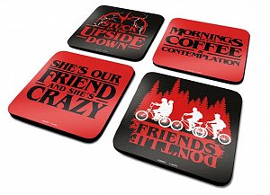 Sada podtácků s motivem seriálu Stranger Things 4 ks